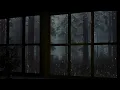 Rain On Window with Thunder Sounds - Rain in Forest at Night - 10 Hours
