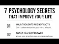 7 Psychology Secrets That Improve Your Life