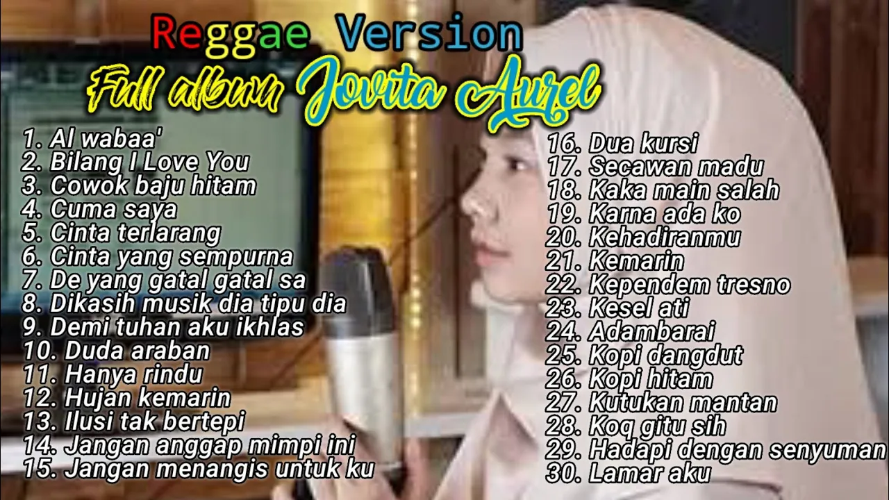 Full album🎶 Top 30 Reggae version cover jovita aurel | Reggae x Dj x Dangdut | #Trending 2020-2021