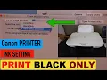 Canon Printer Black Ink Only Setting - Canon Pixma MG2500 Series Printer