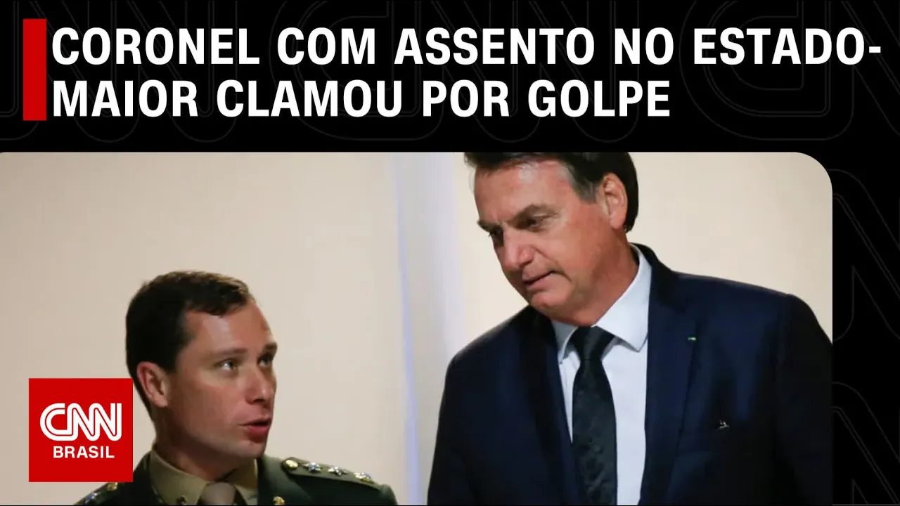 Coronel do Estado-Maior do Exército pediu golpe de Bolsonaro em mensagens com Mauro Cid | CNN 360º