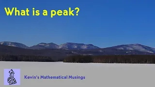 How High is a Peak The watershed algorithm