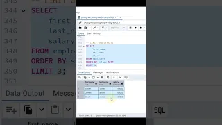 Using LIMIT and OFFSET in Queries