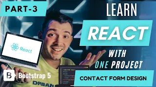 Form with bootstrap Part 3 Learn ReactJS with Project in 2hrs React Tutorial for Beginners