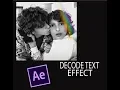 decode text after effects tutorial
