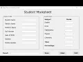 How to create a Simple Student Marksheet in Java