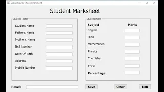 How to create a Simple Student Marksheet in Java