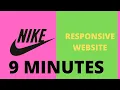 Coding a nike website in 9 minutes