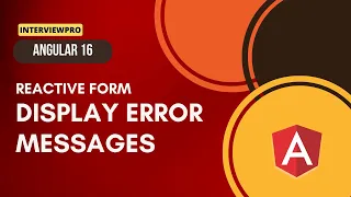 30 Angular 16 Reactive Forms Display error messages