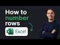 How to Number Rows in Excel Step by Step