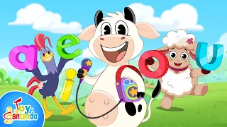 La Risa de los Animales | 🐮 Canción de las vocales con La Vaca Lola | Toy Cantando