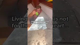 When we had a salt water leak on our boat 🫣. We can laugh about it now 😂😂