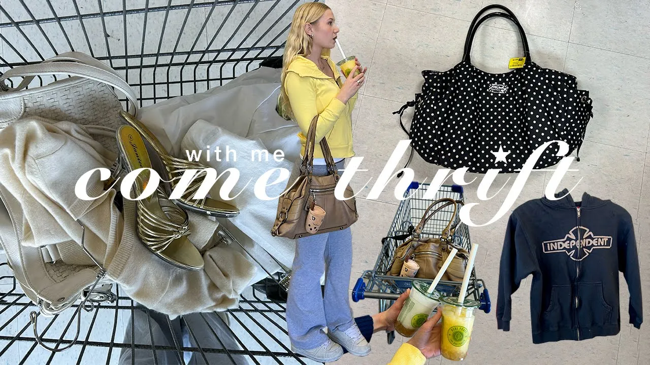THRIFTING SPRING 2024 TRENDS | come thrift with me