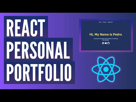Code and Deploy A React Portfolio React Personal Portfolio Website
