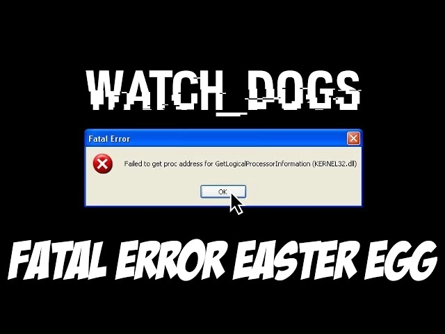 Watch Dogs - Windows Fatal Error EASTER EGG