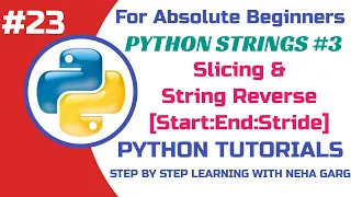 String Slicing in Python Extract Substrings Using Slicing Class 11 12 CS