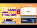 What are the Backend and Frontend in WordPress