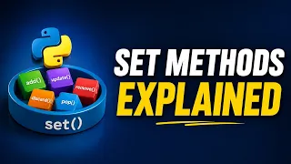 56 Python Set Built-in Methods Explained add update remove discard pop More