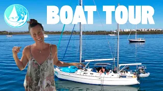 BOAT TOUR of Our families 53 foot sail boat home