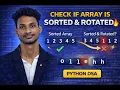 Check if Array is Sorted and Rotated Python DSA Explained