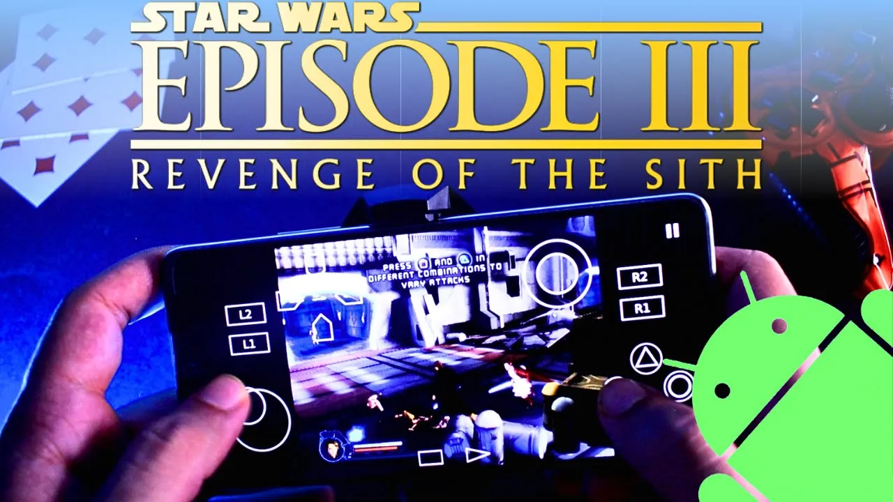 Star Wars Episod 3: Rache vun de Sith Android Gameplay | PS2 Emulator Android | Aethersx2 Android