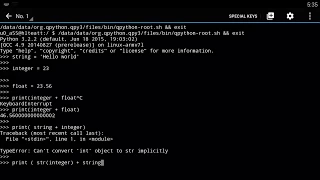 Qpython tutorial - 6 Adding Data Types