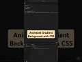 Animated Gradient Background with CSS