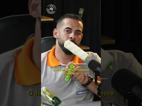 Rolo para repintura em acabamento liso