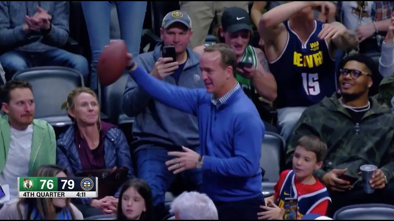 Peyton Manning Shows He Can Still Throw It Deep During Nuggets Game