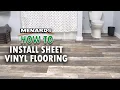 How To Install Sheet Vinyl Flooring Menards