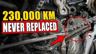 Opening up the timing chain mechanism on a 1 6 Astra J – 230,000 km