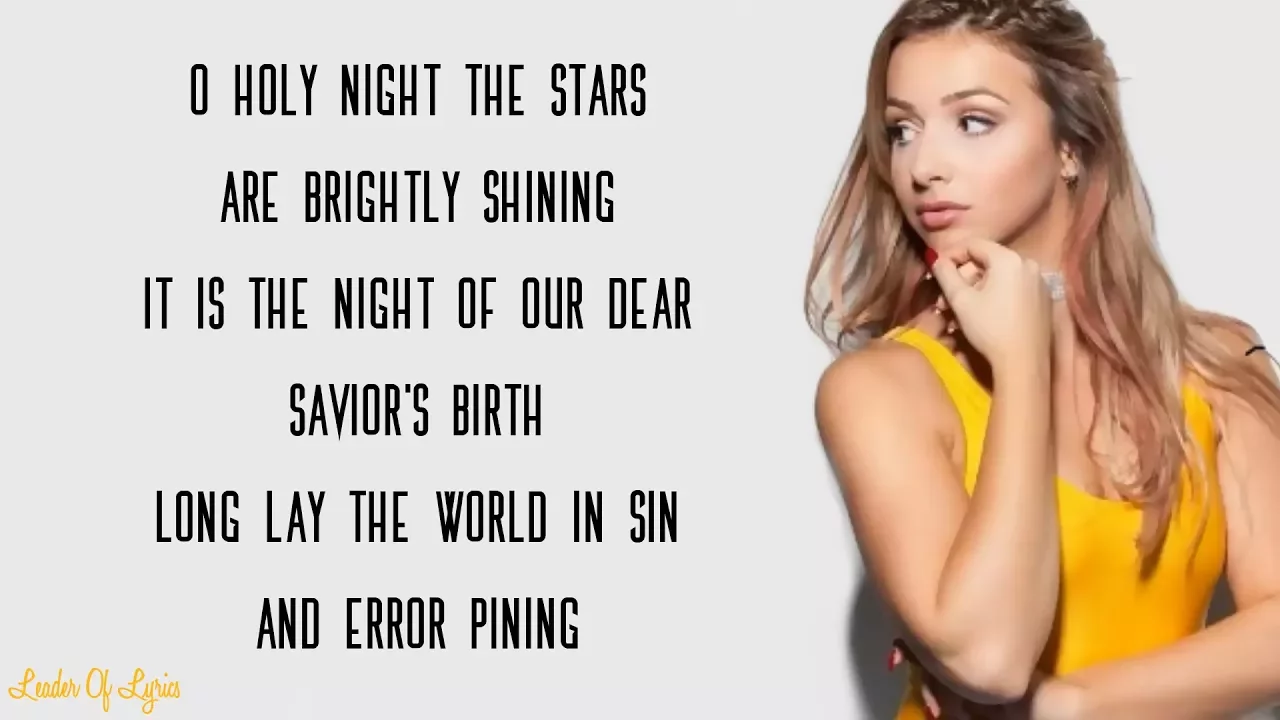 Mariah Carey - O HOLY NIGHT (Emma Heesters Cover) (Lyrics) Mariah Carey - O HOLY NIGHT (Emma Heesters Cover) (Lyrics)