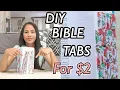 Bible Tabs DIY Tutorial - How to Make and Apply Printable Bible Tabs Easy and Budget Friendly