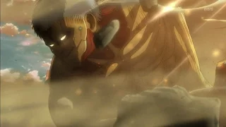 eren vs armored titan full fight attack on titan 