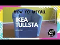 How to slipcover IKEA Tullsta Velvet Navy