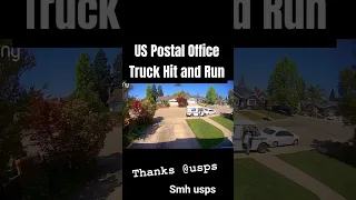 usps mail carrier hit run caught on door camera