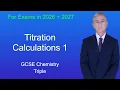 GCSE Chemistry Revision Titration calculations 1 Triple