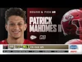 PATRICK MAHOMES 2017 NFL 10th Overall Pick Kansas City Chiefs
