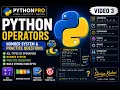 Python Playlist - 3 Complete Python Operators Number System Practice Questions