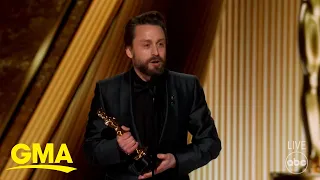 Kieran Culkin says wife owes him a 4th kid for winning an Oscar