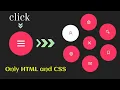 Best Icons circular Navbar with HTML and CSS website icons header or navigation menu code with dk