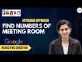 Find the minimum Number of Meeting Rooms required to do meetings without overlapping