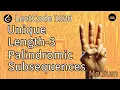 Unique Length-3 Palindromic Subsequences - Python LeetCode 1930