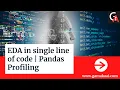 EDA in single line of code Pandas AI Profiling
