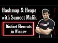 Distinct Elements in Windows of Size K Hashmaps Interview Questions