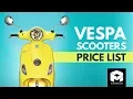 Vespa Scooters Price List 2018