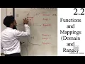 Edexcel A level Maths 2 2 Functions and Mappings Domain and Range