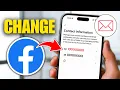 How To Change Primary Email On Facebook 2026