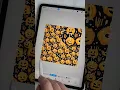 Halloween Jack o Lanterns in a Pumpkin Patch Seamless design in