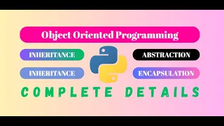 Python OOP Tutorial for Beginners Abstraction Encapsulation Inheritance Polymorphism